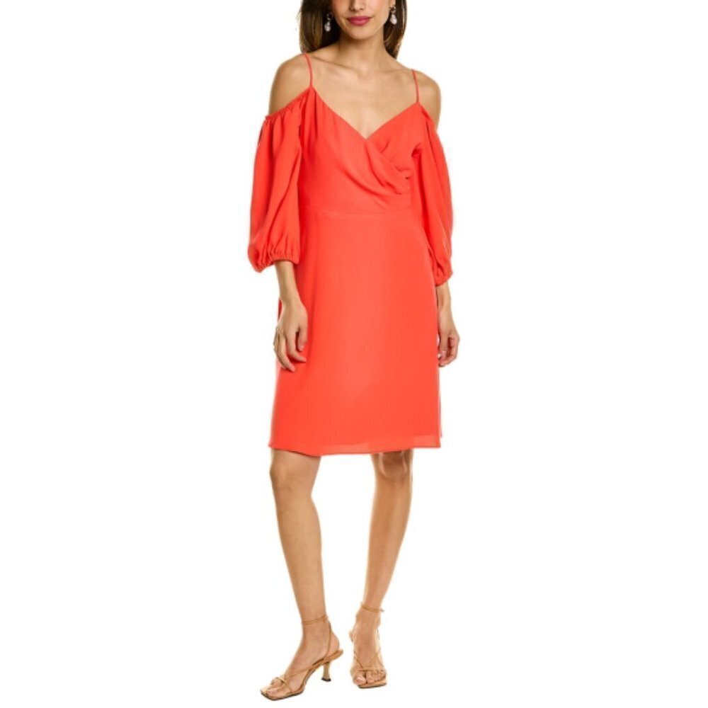 Trina Turk 'Sonora Sunrise' Cold-Shoulder Mini Dress, Poppy